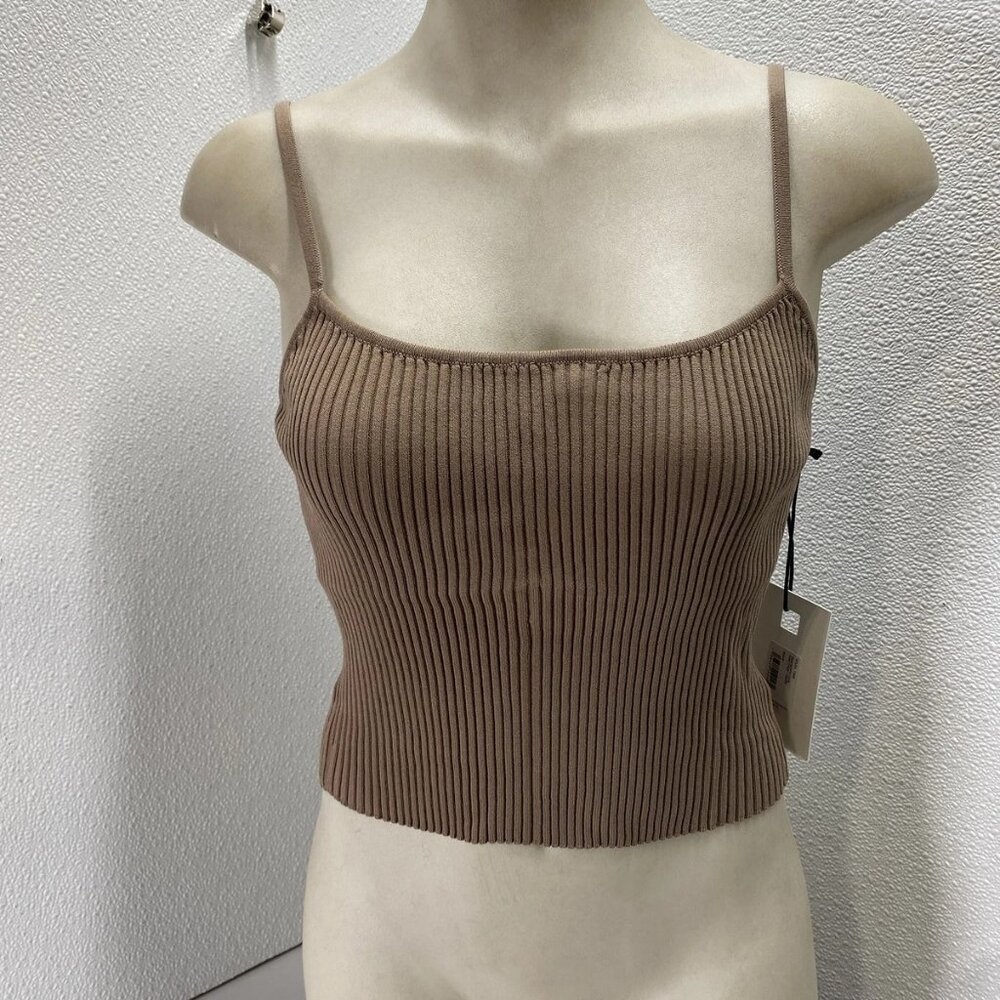 NEW STAUD Women’s Soleil Soft Ribbed Cropped Tank Top